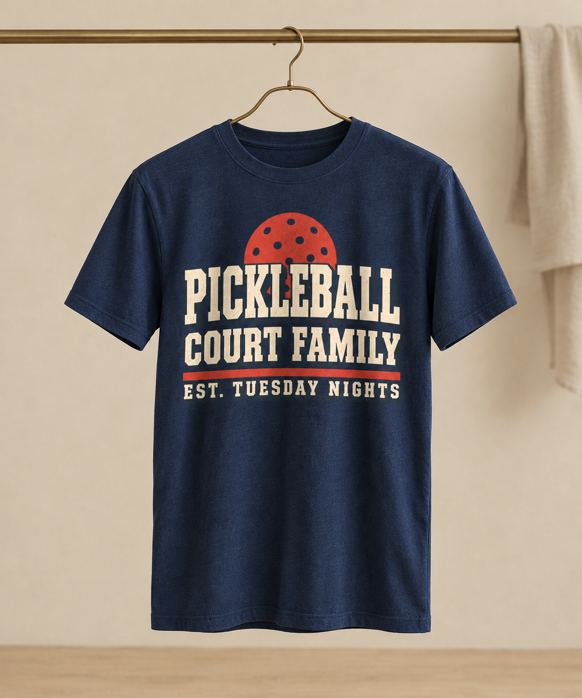 Pickleball Shirt — Retro Court Family League Night T-Shirt