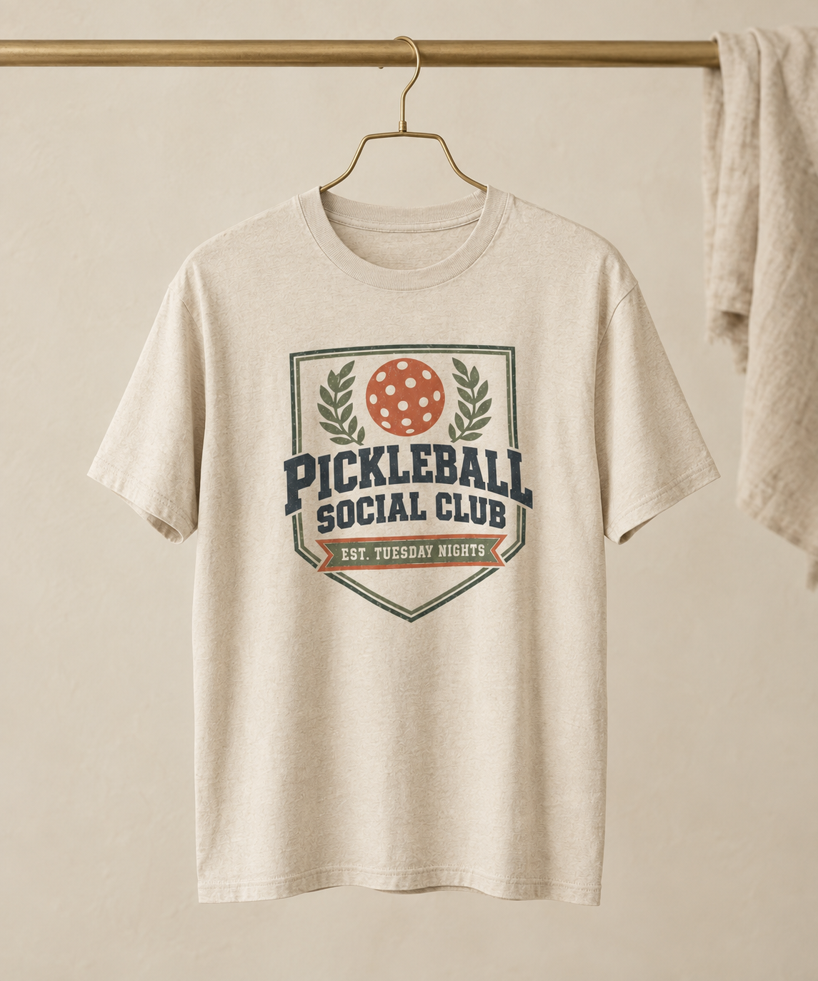 Pickleball Social Club T-Shirt — Est. Tuesday Nights Retro Badge